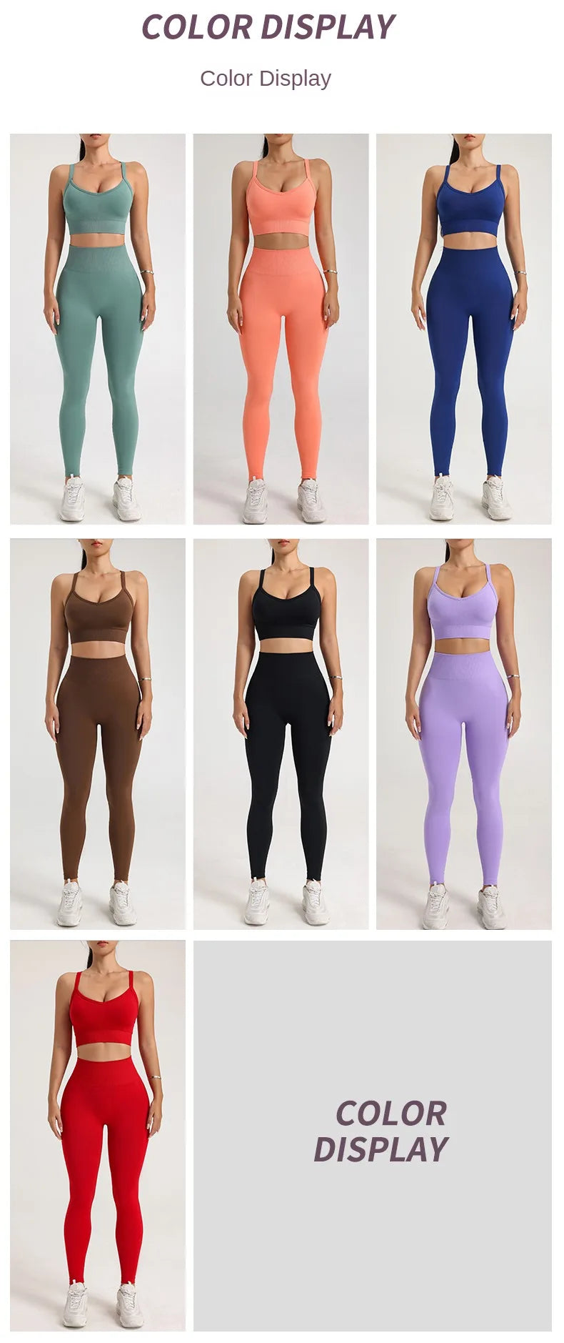 Women's Yoga Suit Sports Underwear Leggings High Stretch Sportswear Quick Dry Breathable Training Clothes Pants