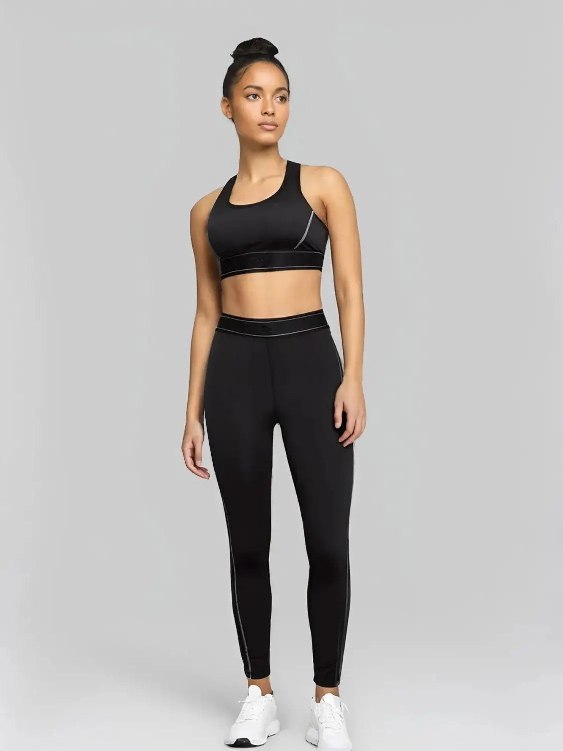 Y9001-1Women's Gym Two Piece Set Yoga Bra Underwear Tight Training Pants Bottom Pants Fitness Clothing Fitness Pants Set Exercis