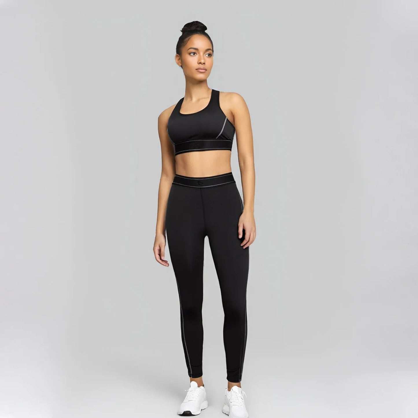 Y9001-1Women's Gym Two Piece Set Yoga Bra Underwear Tight Training Pants Bottom Pants Fitness Clothing Fitness Pants Set Exercis