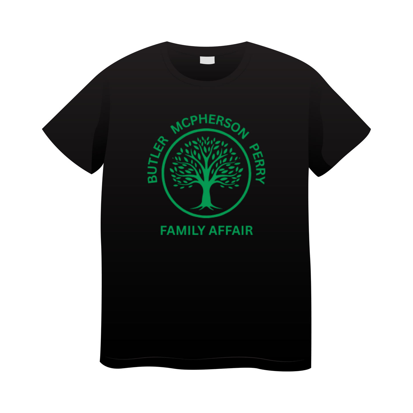 (YOUTH) Butler, McPherson & Perry Family Reunion T-shirt (GREEN PRINT)