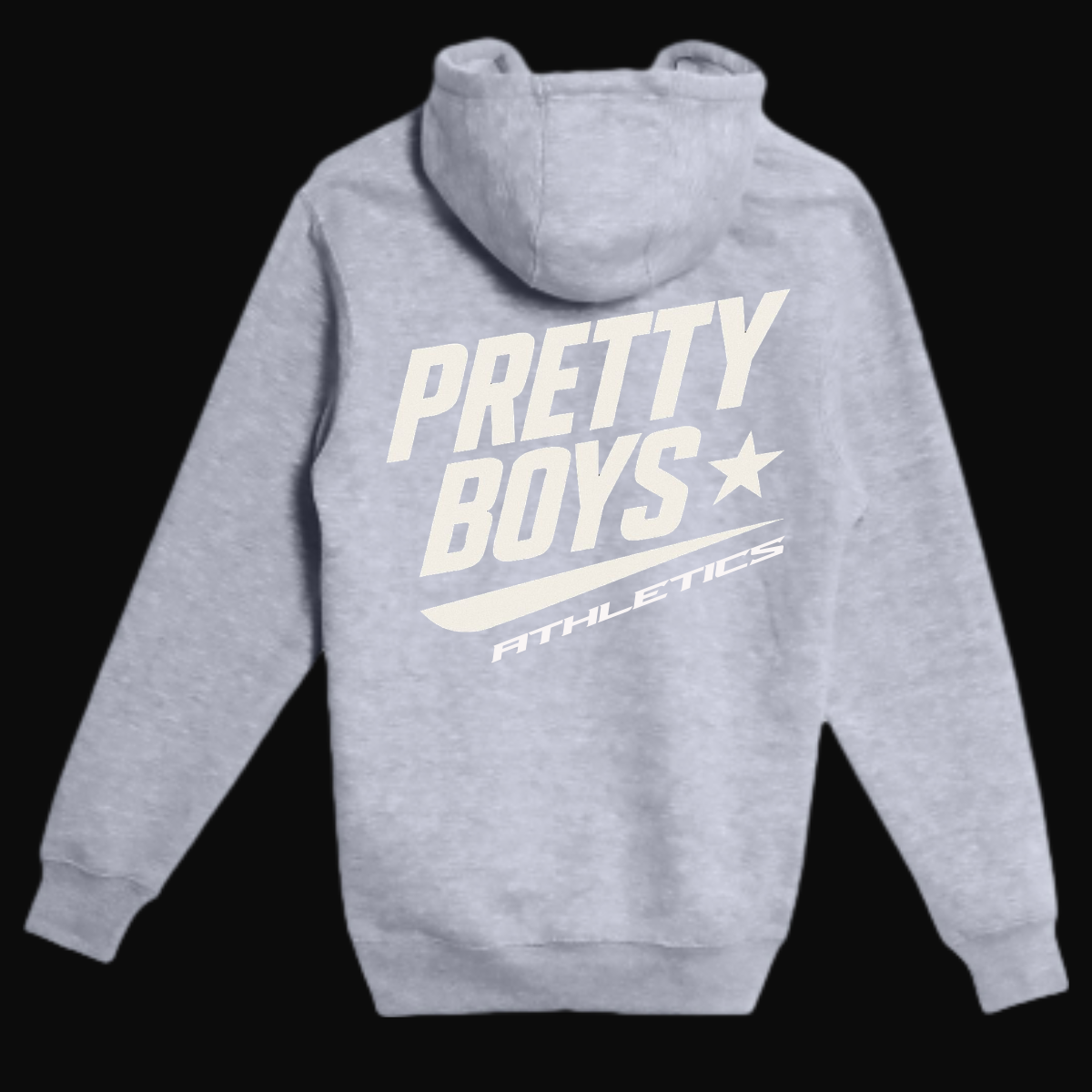 Pretty Boy Athletics – Signature Gray Puff Letter Hoodie