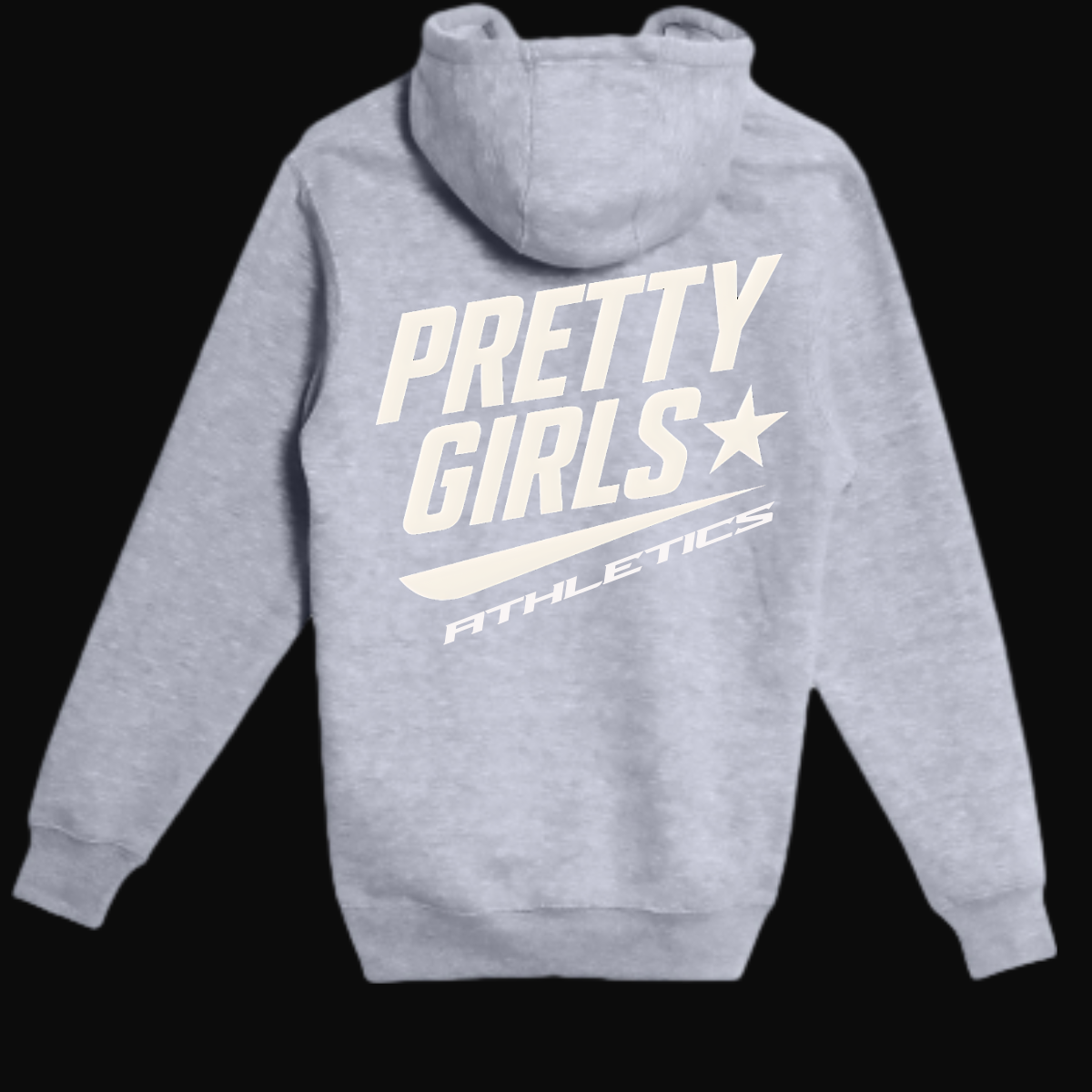 Pretty Girls Athletics – Signature Gray Puff Letter Hoodie