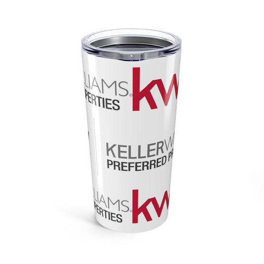 Personalized Realtor Tumbler 20oz | Unique Gift for Home Buyers | Hot & Cold Beverage Insulated Cup | Custom Logo | KW Properties