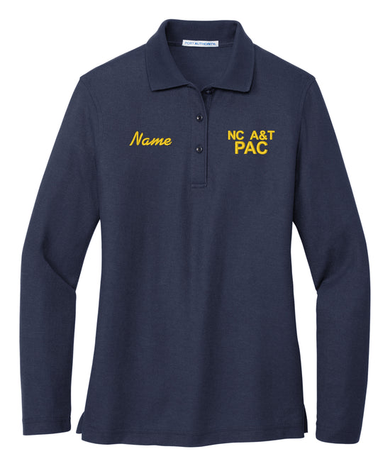 NC A&T PAC Long Sleeve Polo