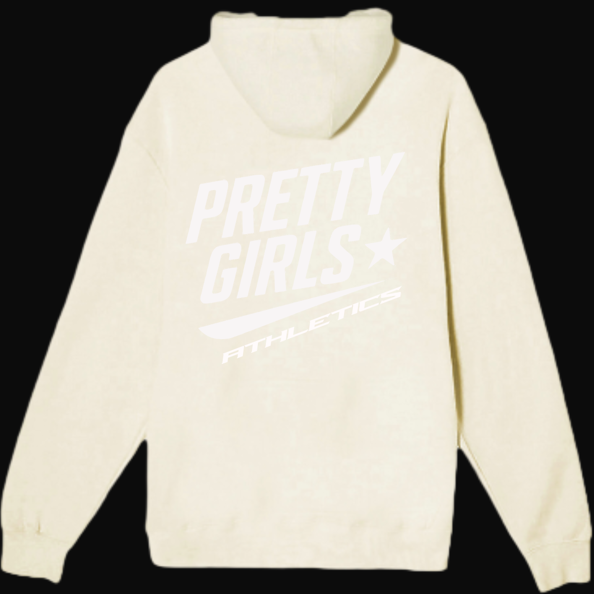 Pretty Girls Athletics – Signature Sand Shell Puff Letter Hoodie