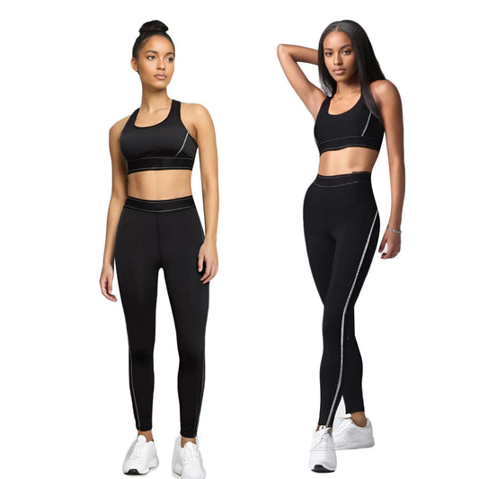 Y9001-1Women's Gym Two Piece Set Yoga Bra Underwear Tight Training Pants Bottom Pants Fitness Clothing Fitness Pants Set Exercis