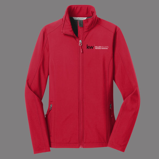 KWPP Embroidered Port Authority® Core Soft Shell Jacket (Red) WOMEN