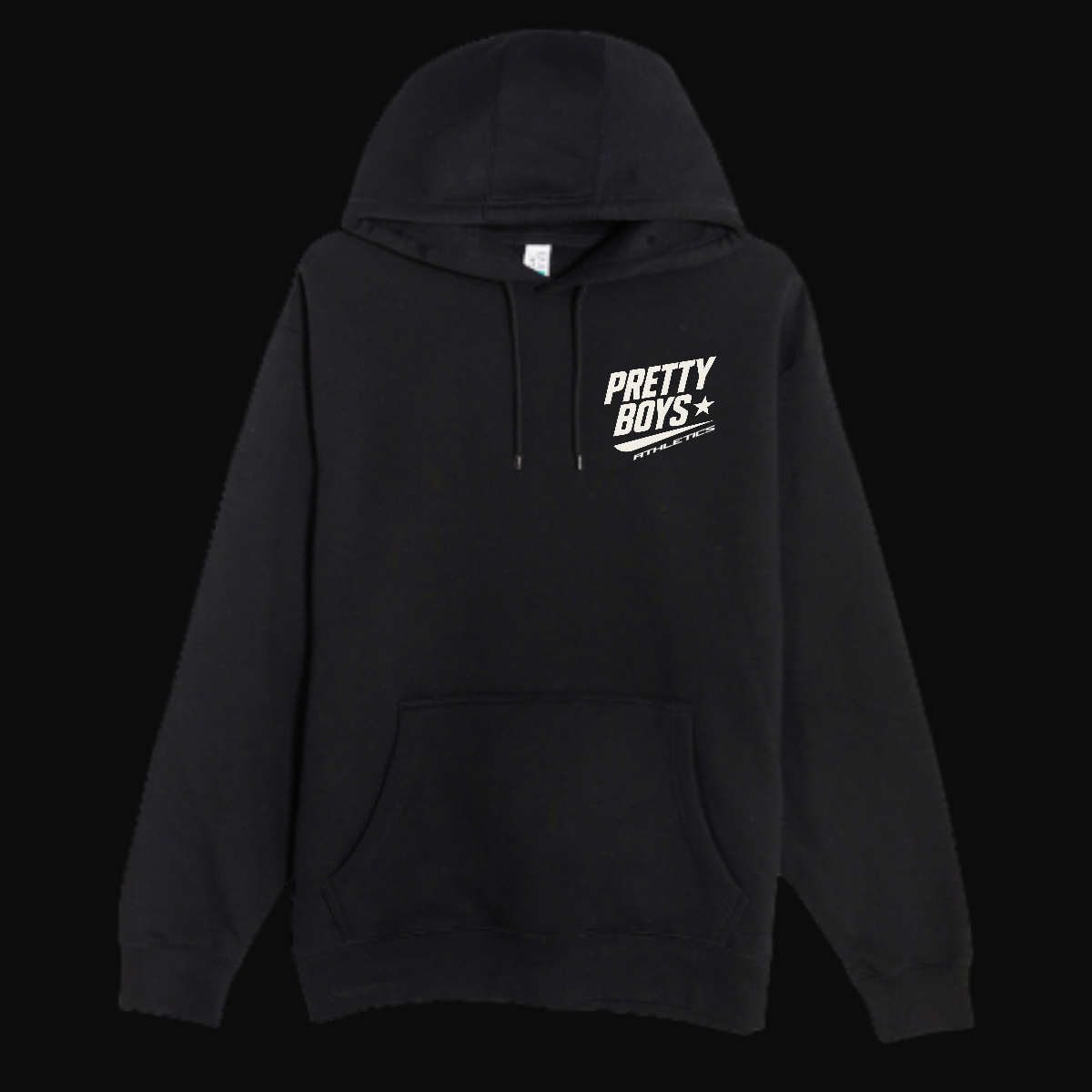 Pretty Boy Athletics – Signature Black Puff Letter Hoodie