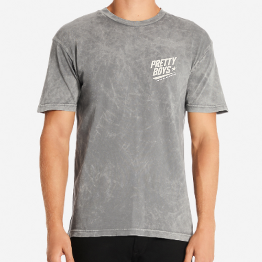 Pretty Boy Athletics Premium Mineral Wash Tee (Gray)