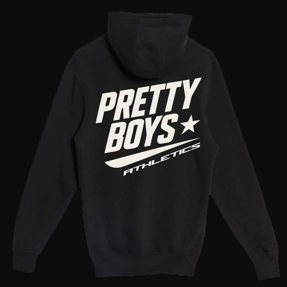 Pretty Boy Athletics – Signature Black Puff Letter Hoodie
