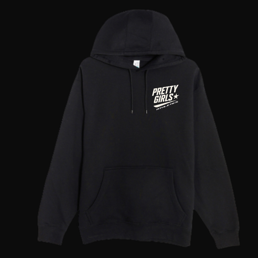 Pretty Girls Athletics – Signature Black Puff Letter Hoodie