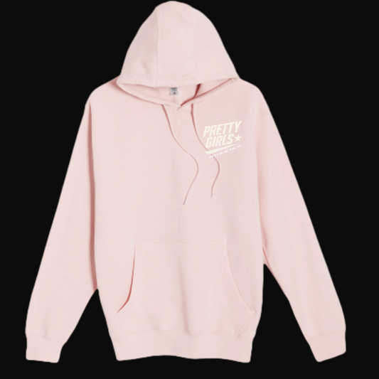 Pretty Girls Athletics – Signature Pink Puff Letter Hoodie